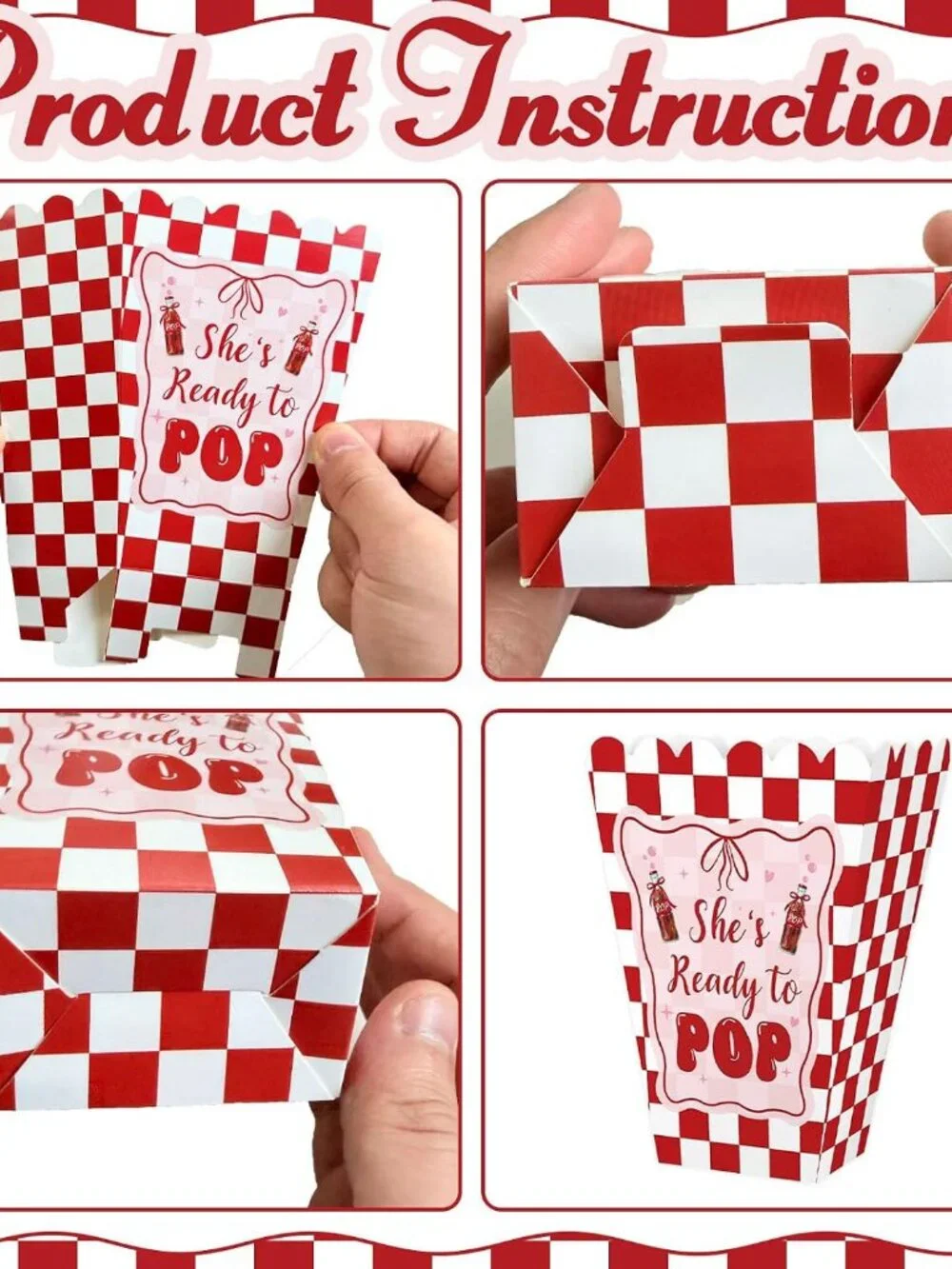 Baby Shower Popcorn Buckets